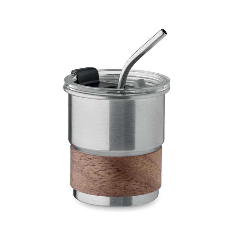 Pahar cu un singur perete 260 ml MATE Argintiu mat