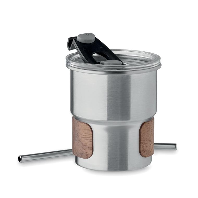 Pahar cu un singur perete 260 ml MATE Argintiu mat