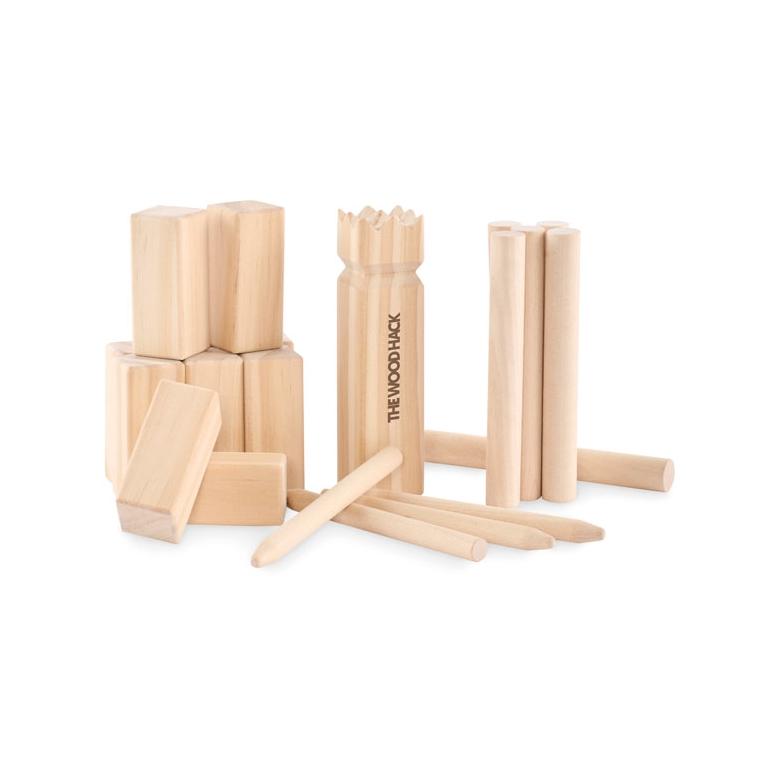 Joc de aruncare în aer liber din lemn KING PETIT Natur