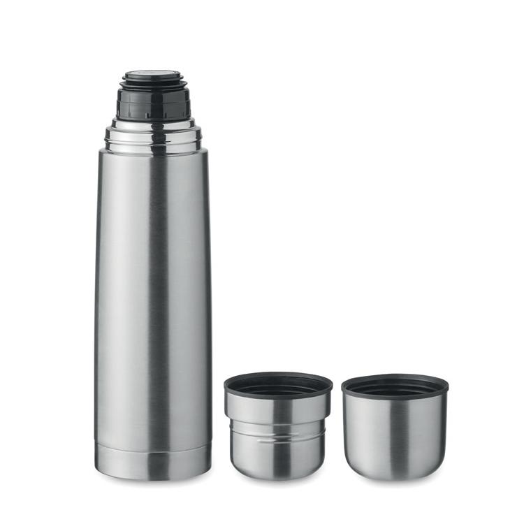 Sticlă cu perete dublu 750 ml BUSSLOO Argintiu mat