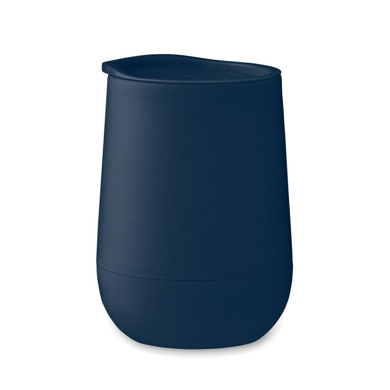 Pahar termo cu perete dublu din polipropilenă GO Navy 