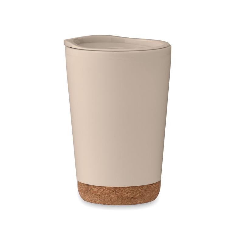 Pahar tumbler cu perete dublu 300 ml CO Bej