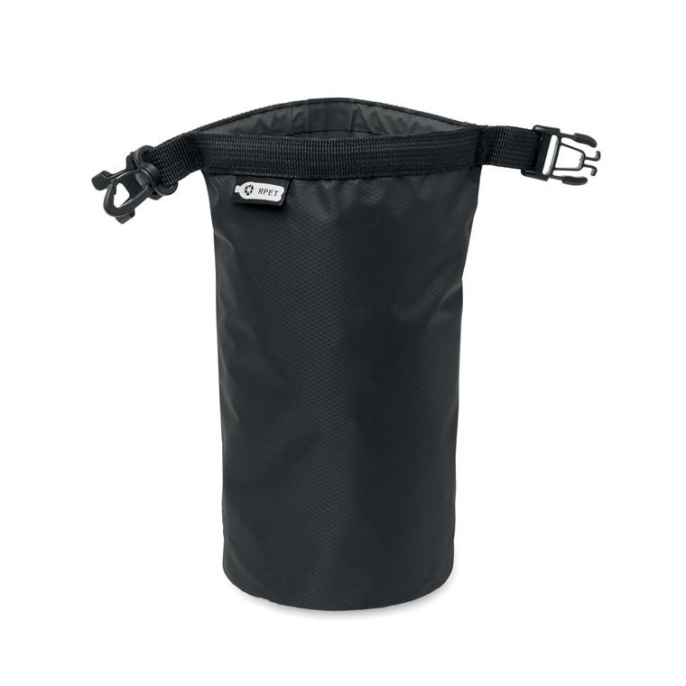 Geantă impermeabilă 210T RPET 1 L BOLSAIBLE Negru
