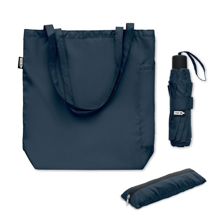 Set umbrelă 21 inch RPET SEATTLE Albastru