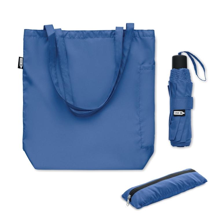 Set umbrelă 21 inch RPET SEATTLE Albastru regal