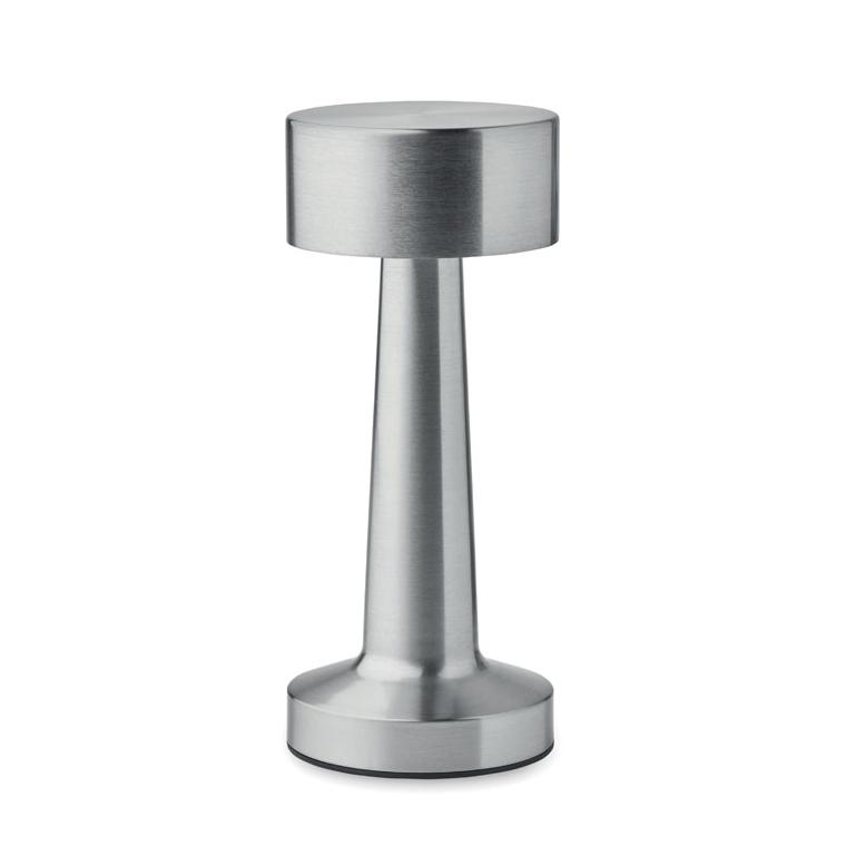 Lampă de masă metalică, reîncărcabilă HIERLUZ Argintiu mat