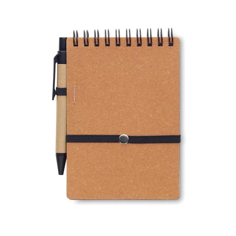 Caiet reciclat cu pix NOTIE Maro