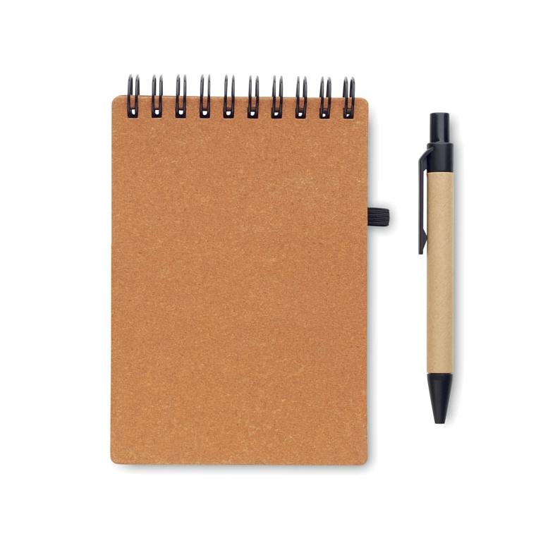 Caiet reciclat cu pix NOTIE Maro