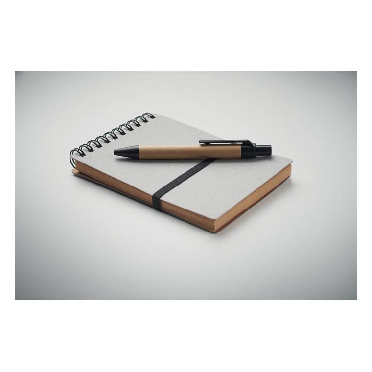 Caiet reciclat cu pix NOTIE Gri