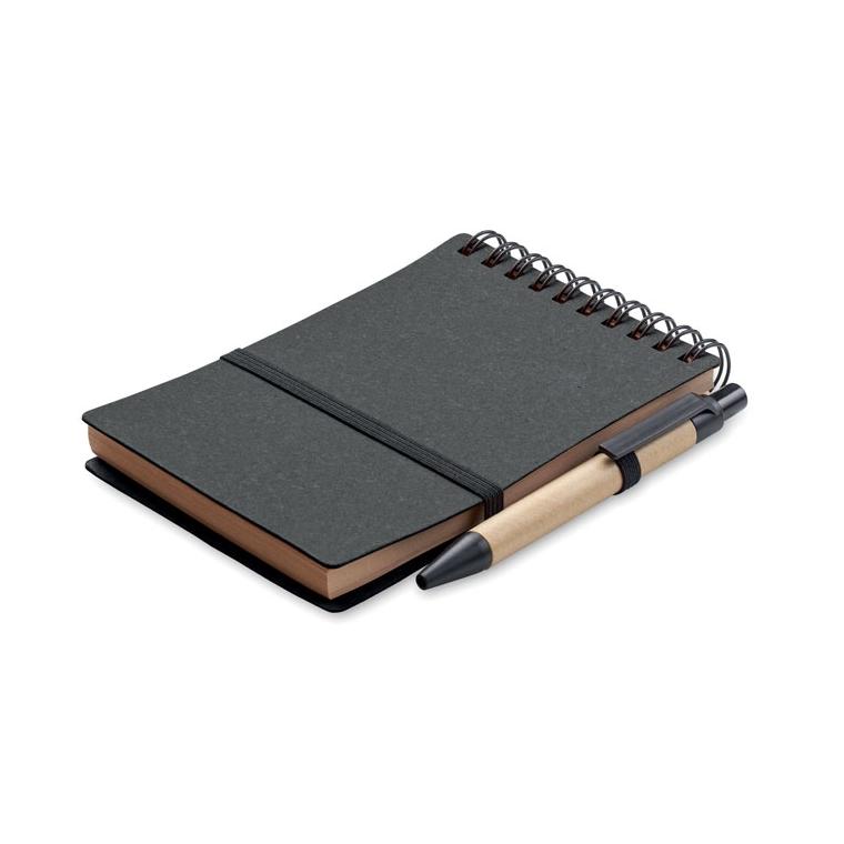 Caiet reciclat cu pix NOTIE Gri închis