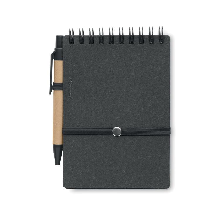Caiet reciclat cu pix NOTIE Gri închis