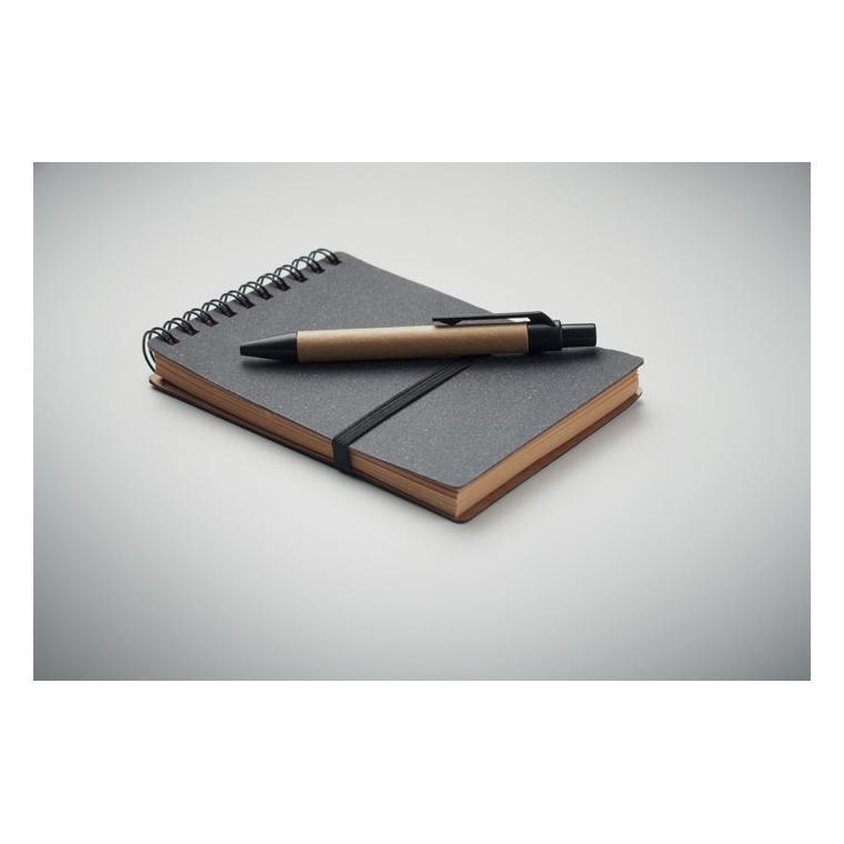Caiet reciclat cu pix NOTIE Gri închis