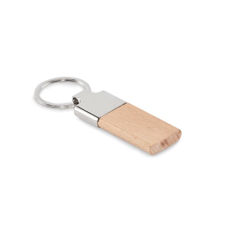 Breloc din lemn cauciucat LLAVING Natur