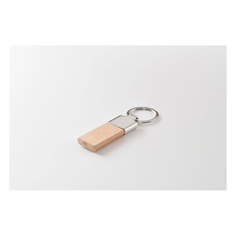 Breloc din lemn cauciucat LLAVING Natur