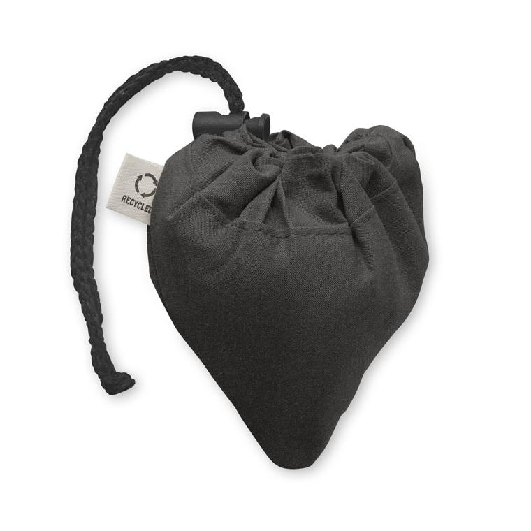 Sacoșă de cumpărături pliabilă CARRIE COLOUR Negru