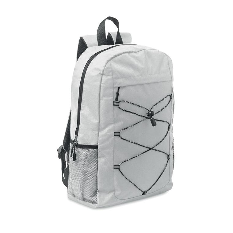 Rucsac din poliester 600D RPET HIGE Alb