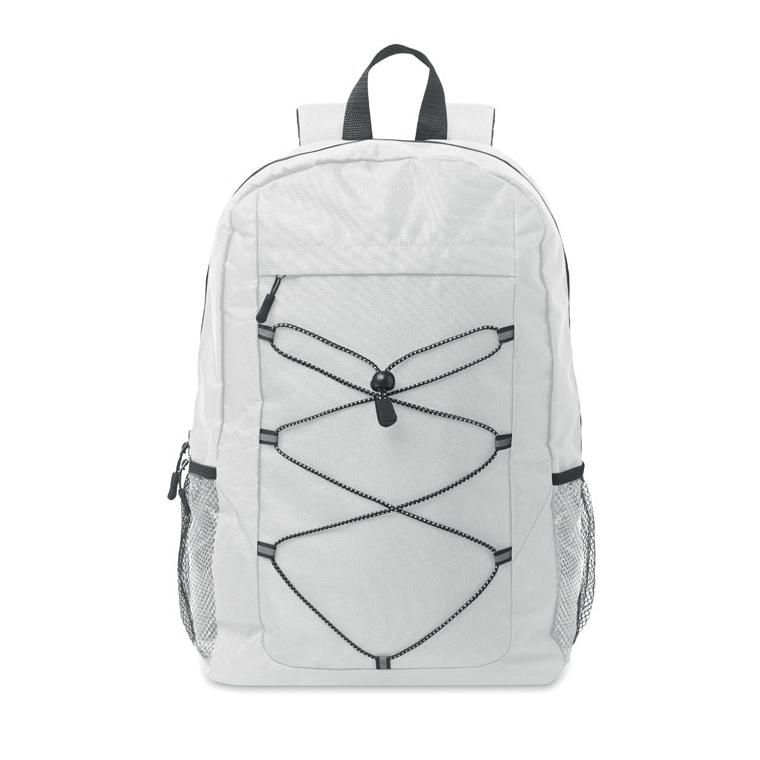 Rucsac din poliester 600D RPET HIGE Alb