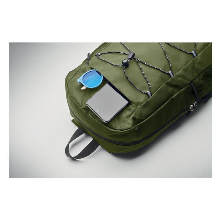 Rucsac din poliester 600D RPET HIGE Alb