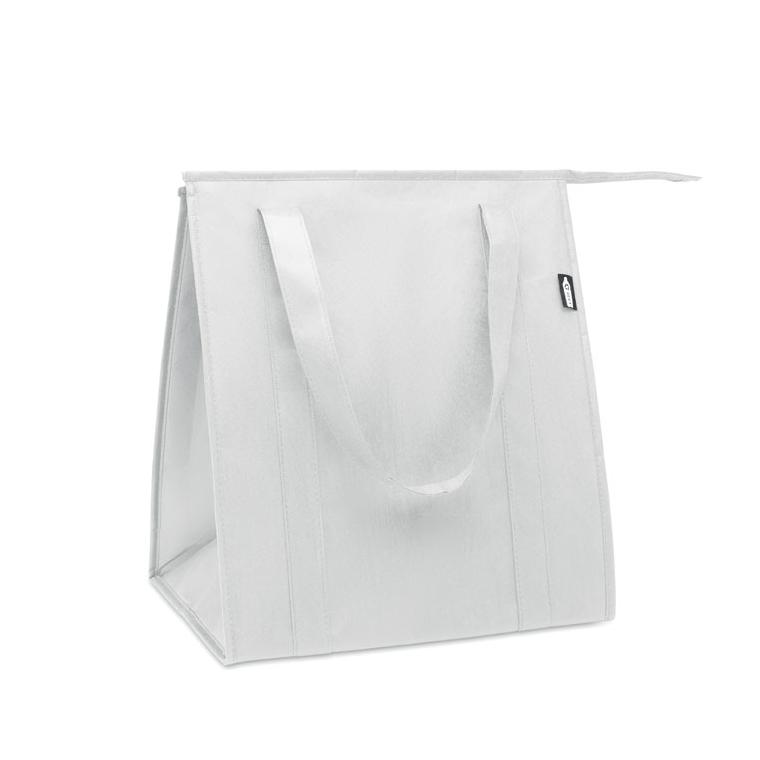 Cooler bag din material nețesut RPET WOOLER Alb