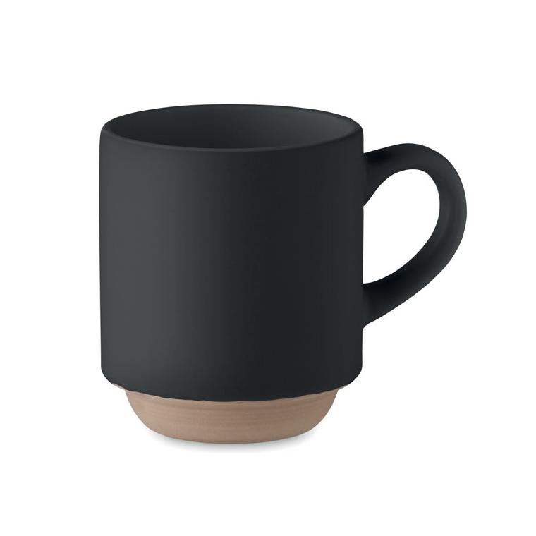 Cană ceramică stivuibilă 170 ml CERACK Negru