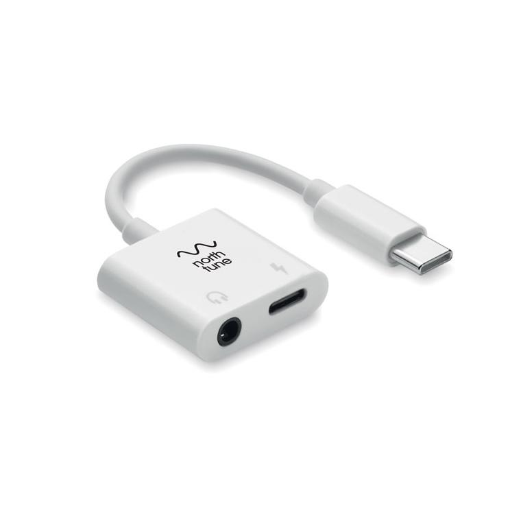 Splitter audio cu mufă ABS KOENET Alb