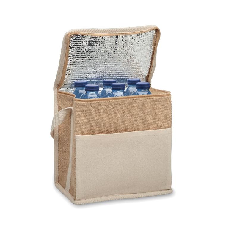 Geantă frigorifică din iută LONA Bej