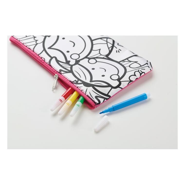 Penar de colorat cu markere KIDDO Roz