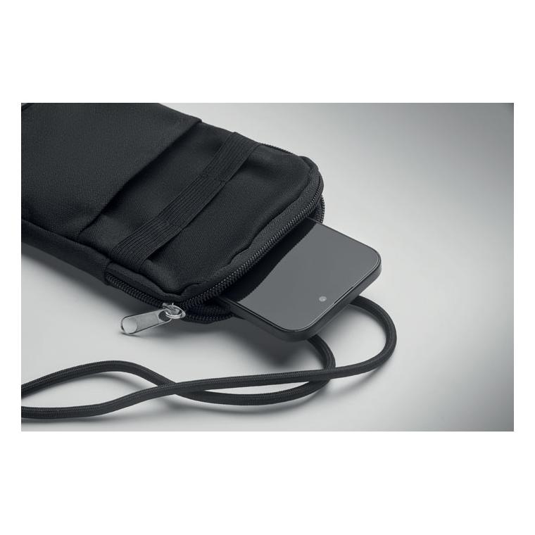 Geantă cross body pentru smartphone MOBIBOLSA Negru