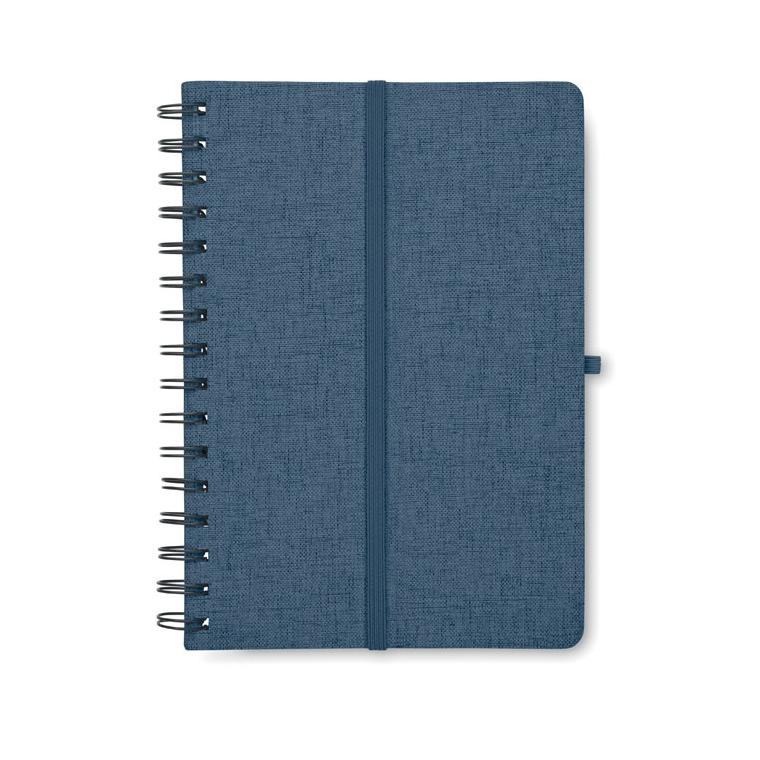 Notebook A5 cu suport pentru telefon STRATA Albastru