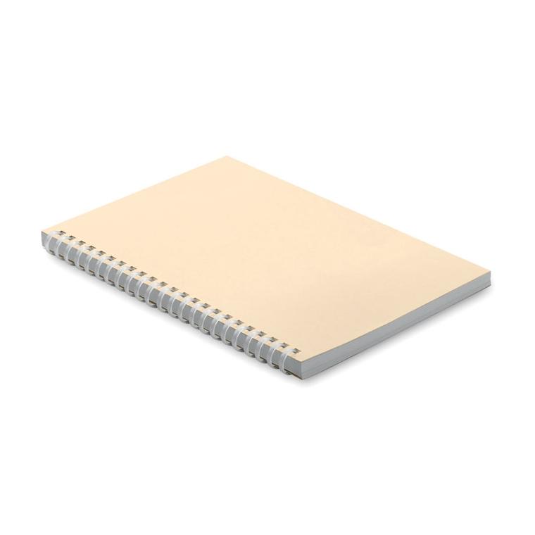 Caiet A5 din carton reciclat RECARNOTE Bej