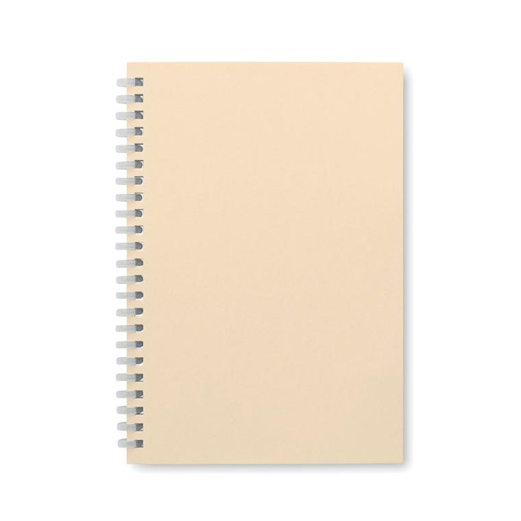 Caiet A5 din carton reciclat RECARNOTE Bej