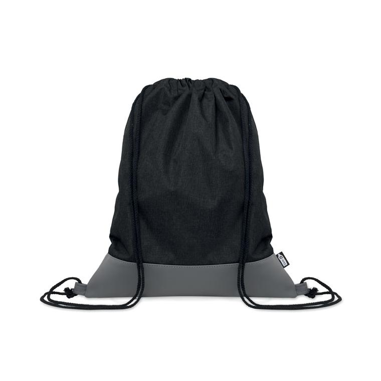 Rucsac cu șnur în 2 tonuri RPET LIBAG Negru
