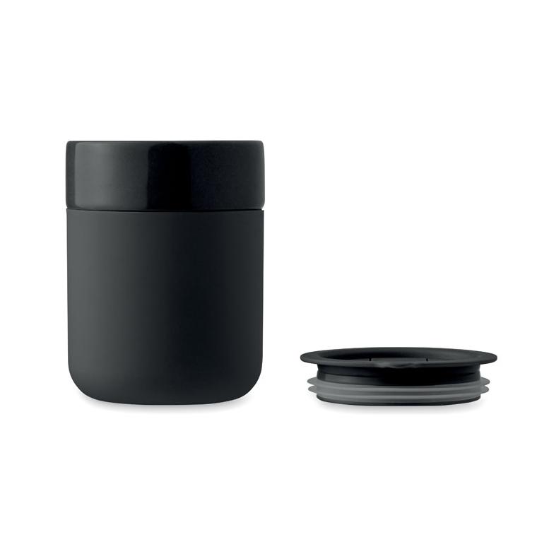 Pahar ceramic 330 ml QERAM Negru