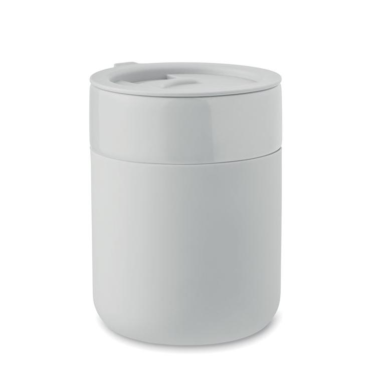 Pahar ceramic 330 ml QERAM Alb