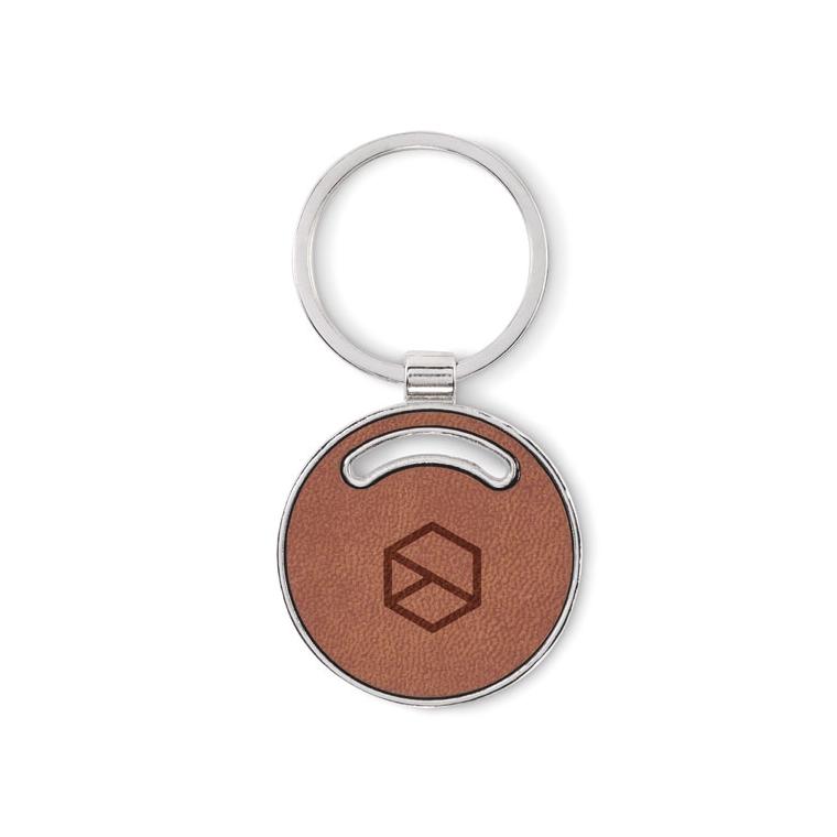 Breloc de formă rotundă LIRCLE Maro