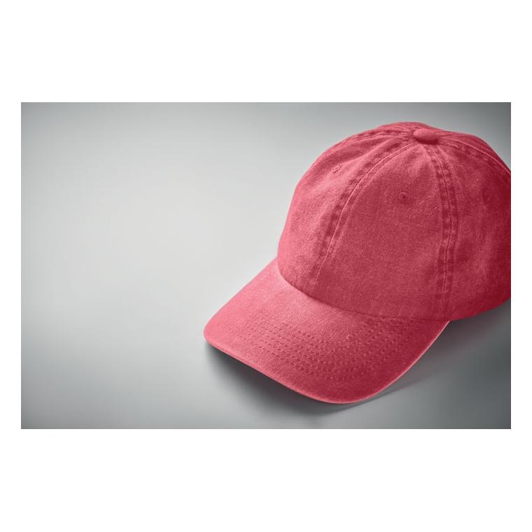 Șapcă de baseball cu 6 panele BEAU Roșu