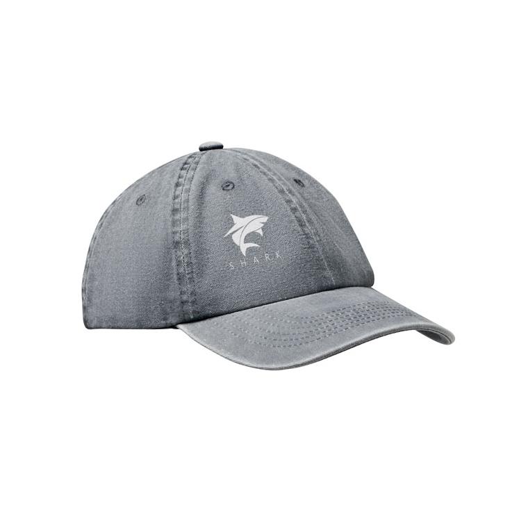 Șapcă de baseball cu 6 panele BEAU Gri