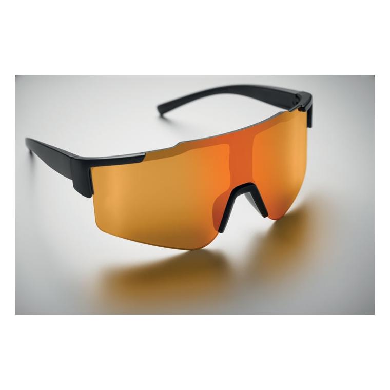 Ochelari de soare sport cu lentile oglindite SHINE Portocaliu