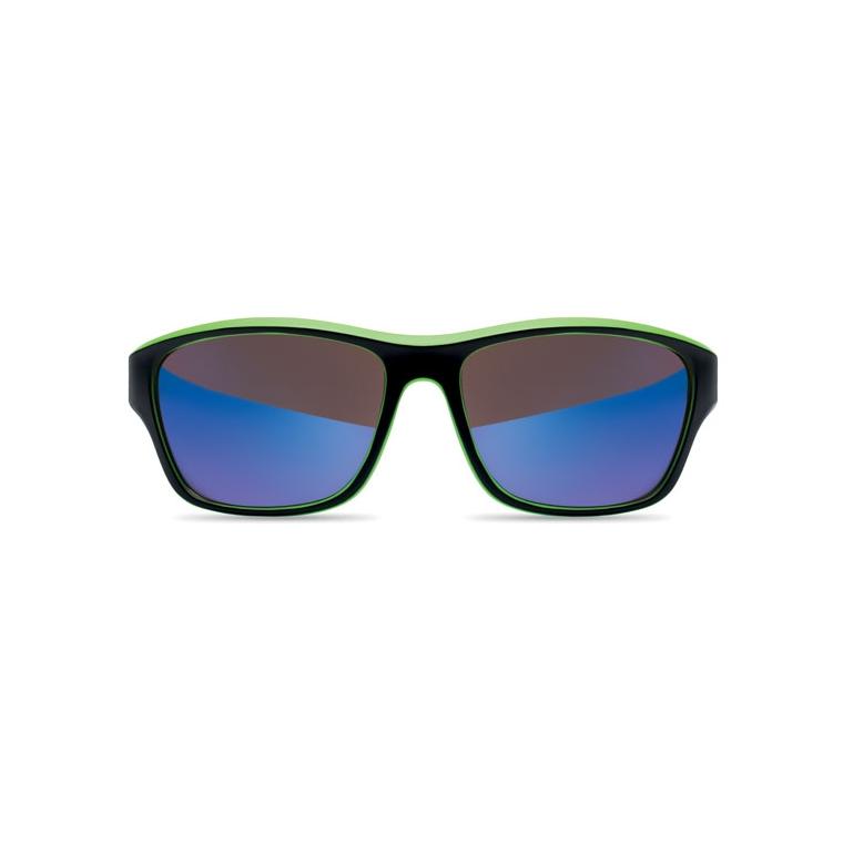 Ochelari de soare sport cu lentile oglindite YUMA Lime