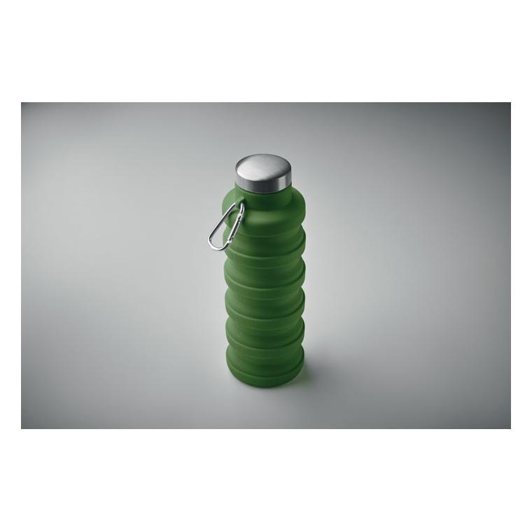 Sticlă pliabilă 500 ml KOLAPSI Verde Inchis