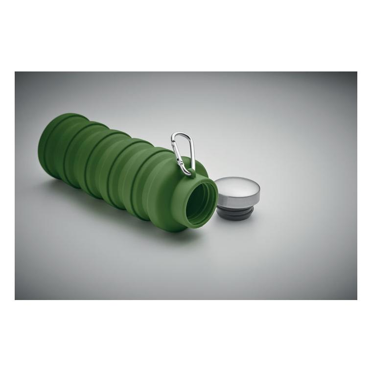 Sticlă pliabilă 500 ml KOLAPSI Verde Inchis