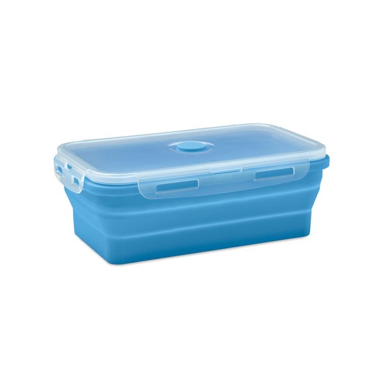 Cutie de prânz pliabilă din silicon KOLAPSO Albastru deschis