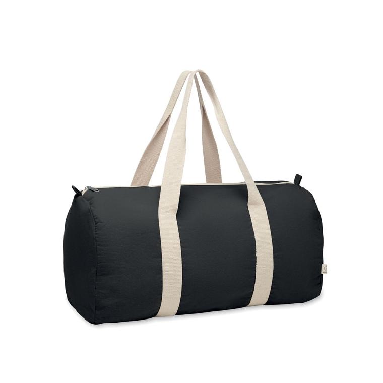 Geantă sport din bumbac reciclat SINN Negru