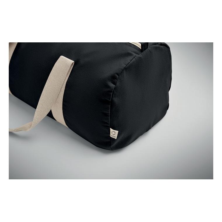 Geantă sport din bumbac reciclat SINN Negru