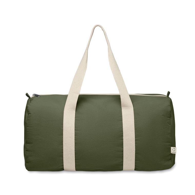 Geantă sport din bumbac reciclat SINN Verde militar