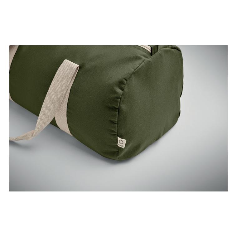 Geantă sport din bumbac reciclat SINN Verde militar