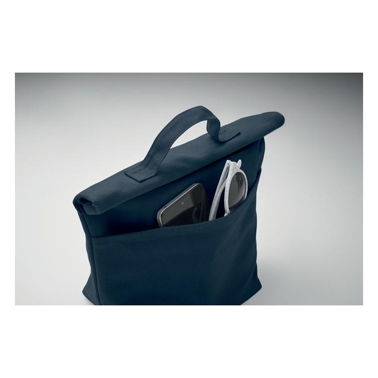 Geantă termo, bumbac reciclat RECOBA COLOUR Navy 