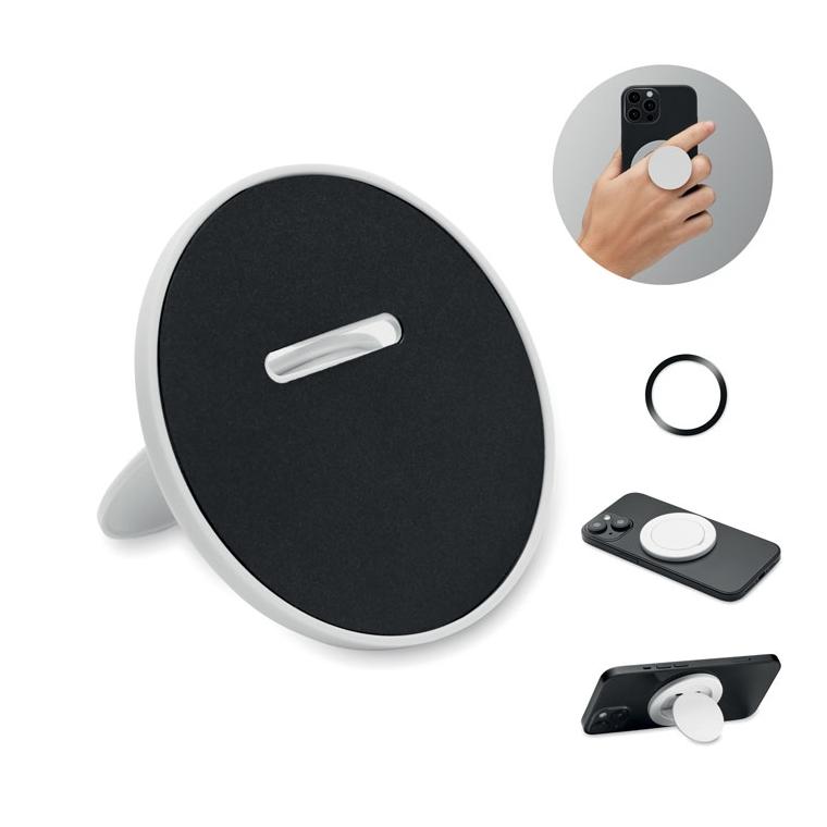 Suport magnetic pentru telefon ABLE Alb