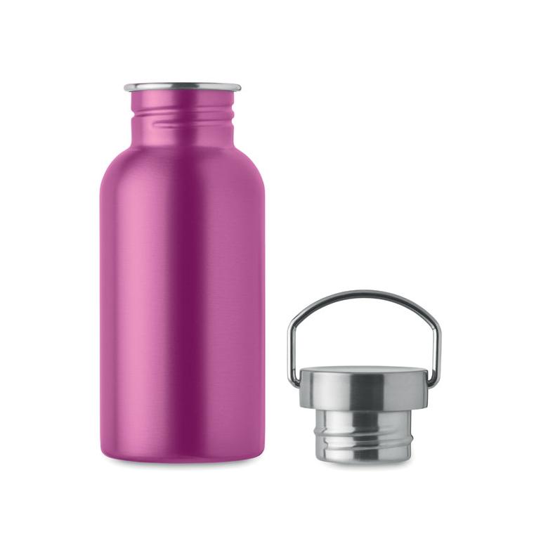 Sticlă cu perete simplu 500 ml FLORENCE SING Fuchsia