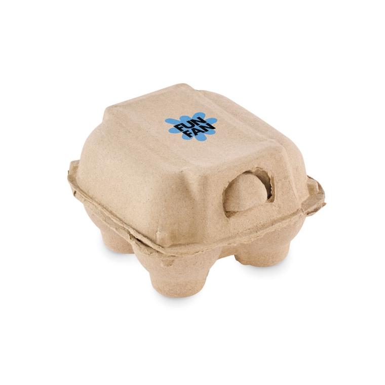 Set de pictură ouă din lemn EISET Natur